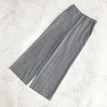 ROPE 로페 와이드 팬츠 블랙 화이트 38