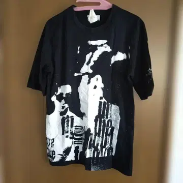 agnes b 에네스베 옴 영화 화양연화 콜라보 T셔츠 블랙 새상품급