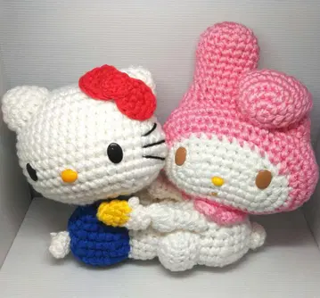 헬로키티 & 마이멜로디 뜨개인형