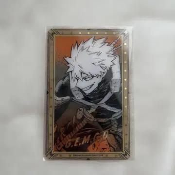 나의 히어로 아카데미아 히로아카 원화전 바쿠고 카츠키 금박 클리어 카드