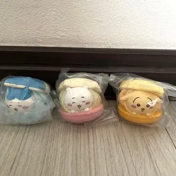 치이카와 하치와레 토끼 캐릭터 마카롱 3개 세트