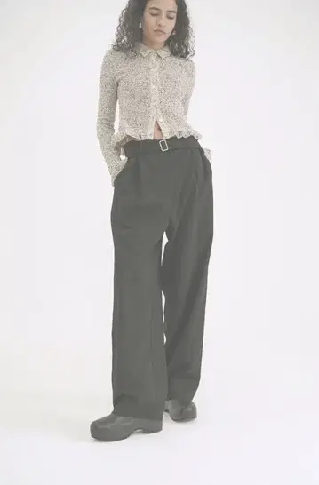 CLANE WAIST BELT DAD PANTS