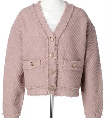 마이 스트라다 트위드 니트 자켓