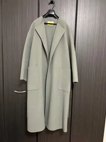 유나이티드 애로우즈 UGC W 더블 페이스 노카라 코트