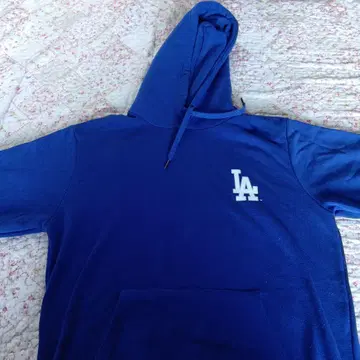 LA 로고 파랑 후드티