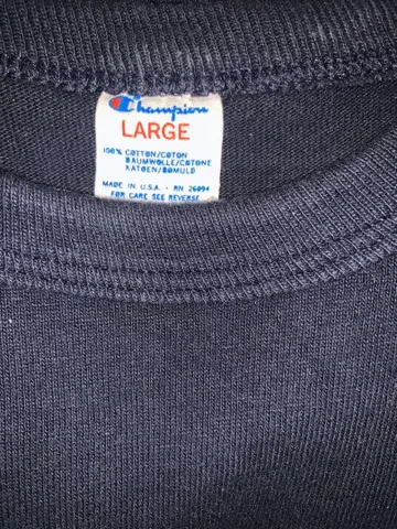 80s 챔피온 빈티지 t셔츠 눈 없음 완전 무지 트리코 태그