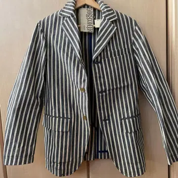 커버올 스트라이프 패턴 면 100% 일본제