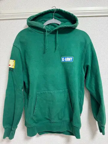 XL-ARMY 그린 후드티