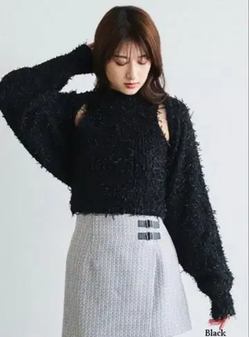 코코딜 팬시얀 니트 가디건