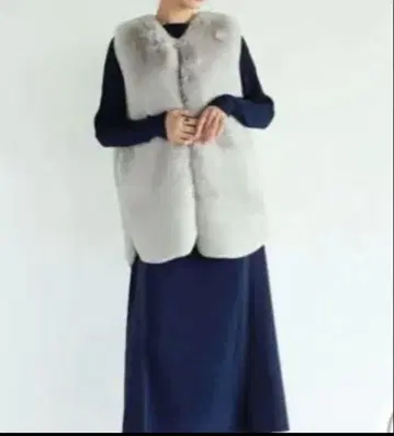 새상품 vin 에코 퍼 베스트 리버서블 택 포함