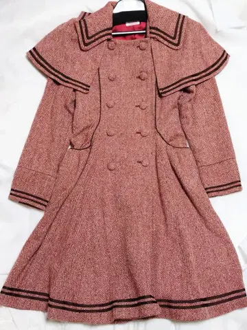 [레어] Victorian maiden 세일러 트위드 코트 레드