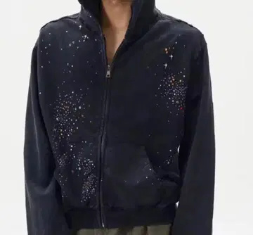 글리터 플래닛 스우시 geek 지퍼 후드티