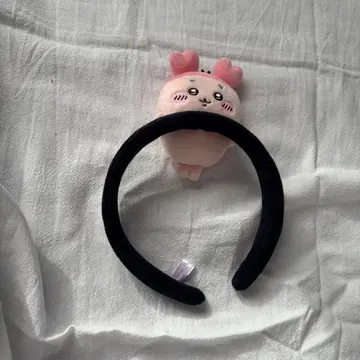 헌책방 머리띠 블랙/핑크