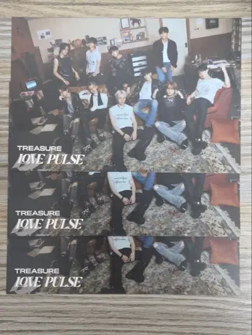 TREASURE LOVE PULSE 엽서 3매 시리얼 미사용