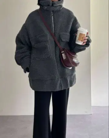 SHENERY 시너리 오버 보아 블루종 36