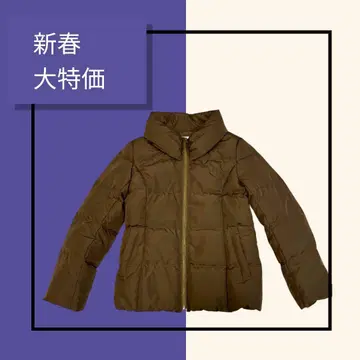 미쉘클랑 MKMK 올리브 색상 후드 부착 다운 자켓 L 사이즈