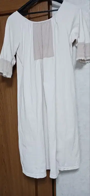 payaka asana 패치워크 디자인 반팔 원피스