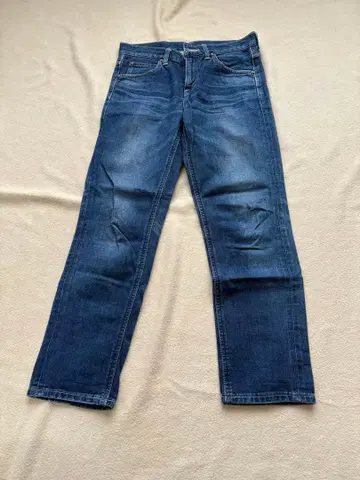 리 다크 블루 스트레이트 데님 XS