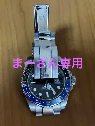 자동 와인딩 시계 청흑 베젤