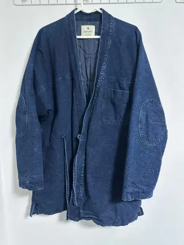 스노우피크 다크 블루 데님 반텐 사이즈 JPN L