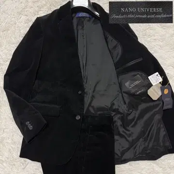 코듀로이/새상품/현행/M 사이즈 나노 유니버스 수트 멜리 블랙