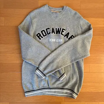 ROCAWEAR 그레이 크루넥 스웨터 L 사이즈
