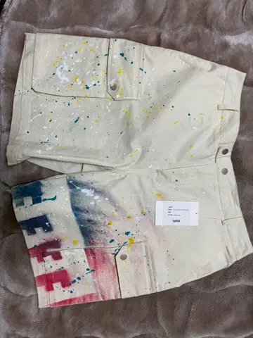 Utility Spot 스플래터 패턴 숏팬츠