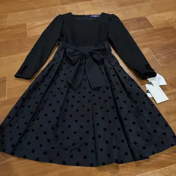 M'S GRACY 도트 무늬 긴팔 원피스