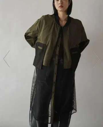 RADIATE 메쉬 레이어드 지퍼 블루종