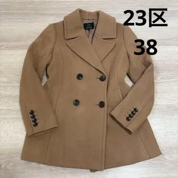 23구 베란디/울 피코트/더블 버튼 38 사이즈