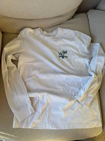 pataloha patagonia 화이트 긴팔 T셔츠 XS