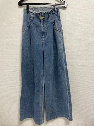 EVRIS 와이드 데님 팬츠