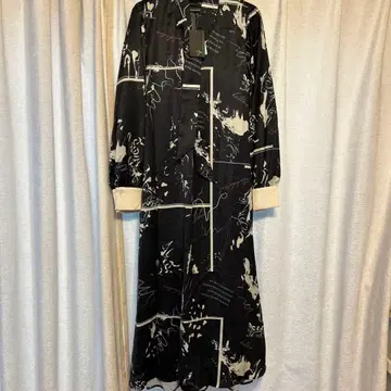 YAMADAYA Aga 아트 프린트 긴팔 원피스