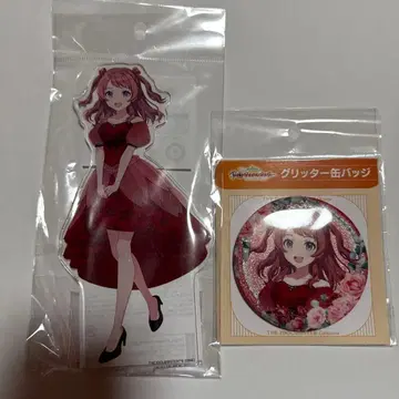 학마스 아크릴 스탠드 캔뱃지 하나미 사키 1주년