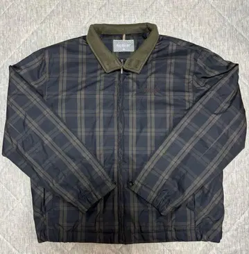 00s 체크 무늬 패딩 자켓 DUNLOP