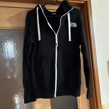 THE NORTH FACE 블랙 후드 부착 후드티 XS