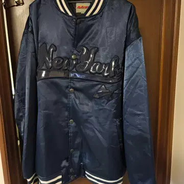 90s Avirex 바시티 자켓 네이비 2XL