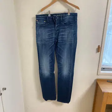 DENHAM 스키니 데님 다크 블루