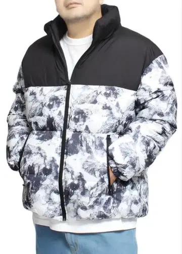 [ 미사용 미개봉 새상품 ] 빅 사이즈 5L 다운 자켓 카모 패턴 마운틴