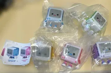 레트로 PC 보이 스탠드 피규어 5종 세트