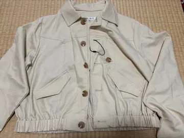 moussy 마우지 아이보리 크림색 버튼 자켓