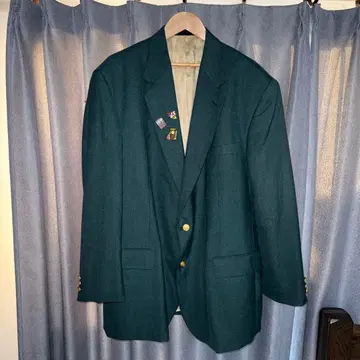 80s 불가리아제 골드 버튼 싱글 테일러드 자켓 vintage