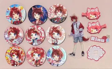 스토푸리 리이누군 캔뱃지 9개 아크릴 스탠드 헤어핀 세트 판매