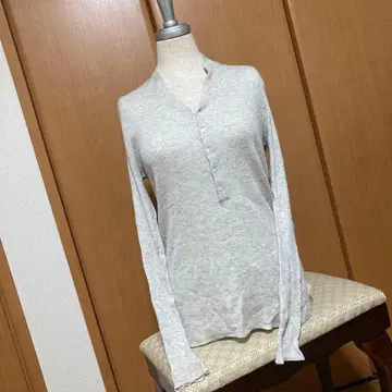 GALERIE VIE 그레이 긴팔 니트