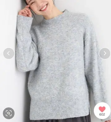 새상품 슈라루 Dreskip 은은한 라메로 화사한 복슬복슬 하이넥 니트