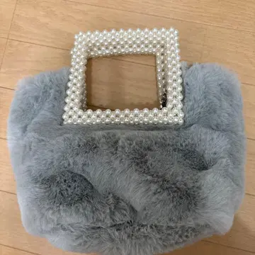 ZARA 그레이 퍼 숄더백