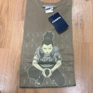 NARUTO 시카마루 카키 t셔츠 COSPA 초레어 L