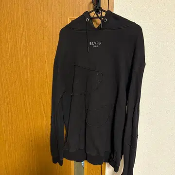 BLVCK 패치워크 후드티