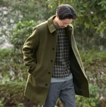 SC: 슈퍼 140'S 멜톤 싱글 롱 P 코트