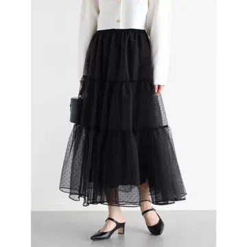 도트 오간자 캉캉 스커트 야마다야 yamadaya 뱅 Vin